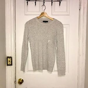 New Karen Scott Gray Knit Sweater